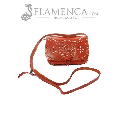 Bolso-bandolera de señora en piel cuero