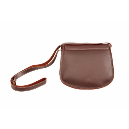 Bolso de piel color Engrasado con fondo Blanco con borlas Valverde