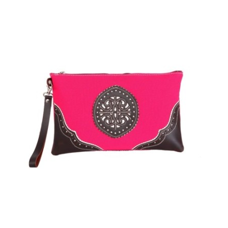 Bolso de mano rociero para el Rocío color Rosa