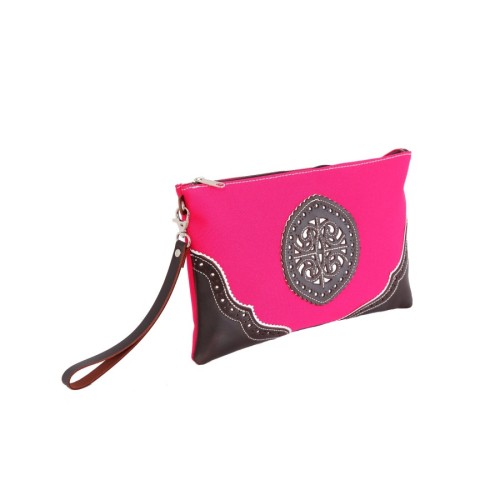 Bolso de mano rociero para el Rocío color Rosa