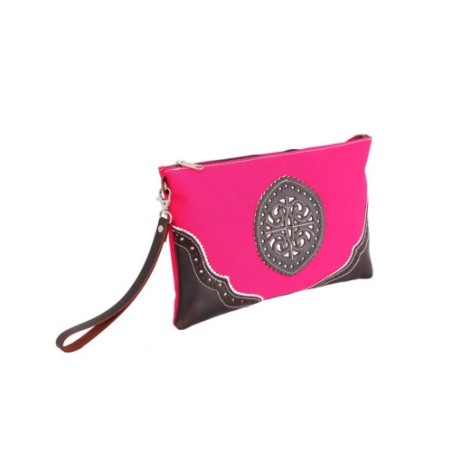Bolso de mano rociero para el Rocío color Rosa